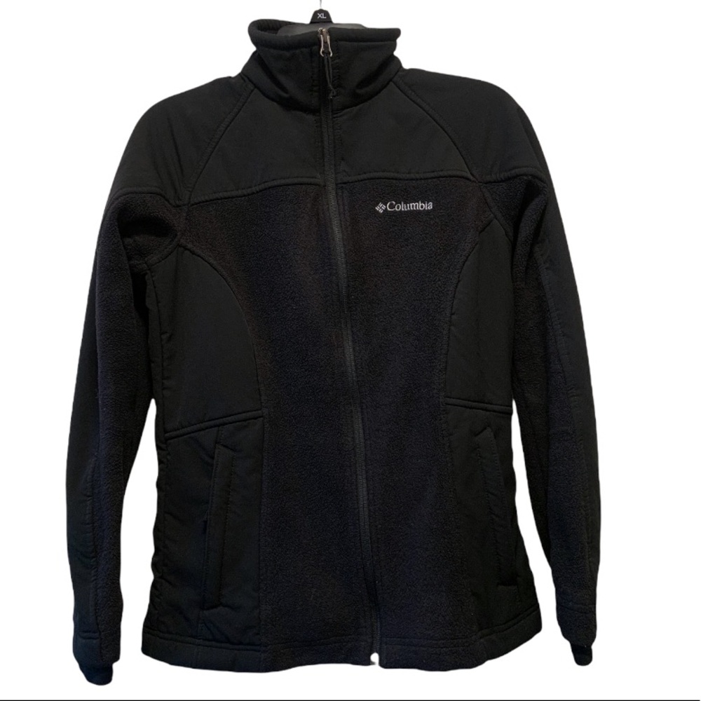 Columbia Jacket Fleece Polyester Black Size Small